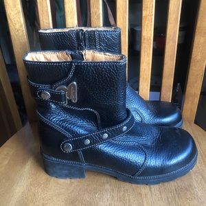 Milwaukee Delusion Black Leather Motorcycle boots